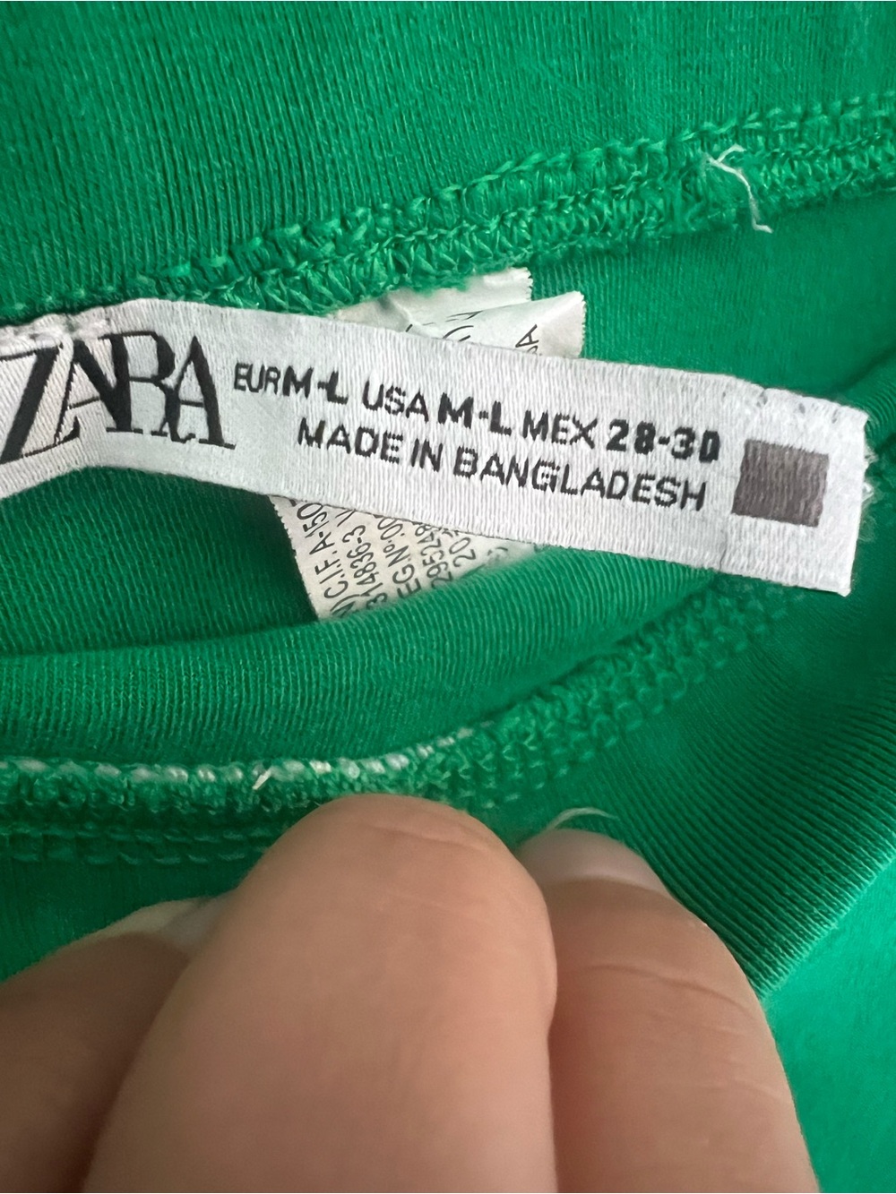 Zara Emerald Green Pencil Skirt Size M-L - Picture 6 of 8